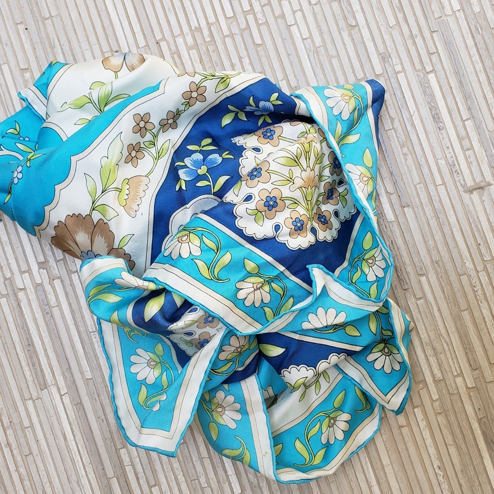 Silk scarf by Vakko